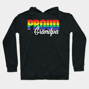 Gay Pride Proud Grandpa LGBT Ally for Family Hoodie